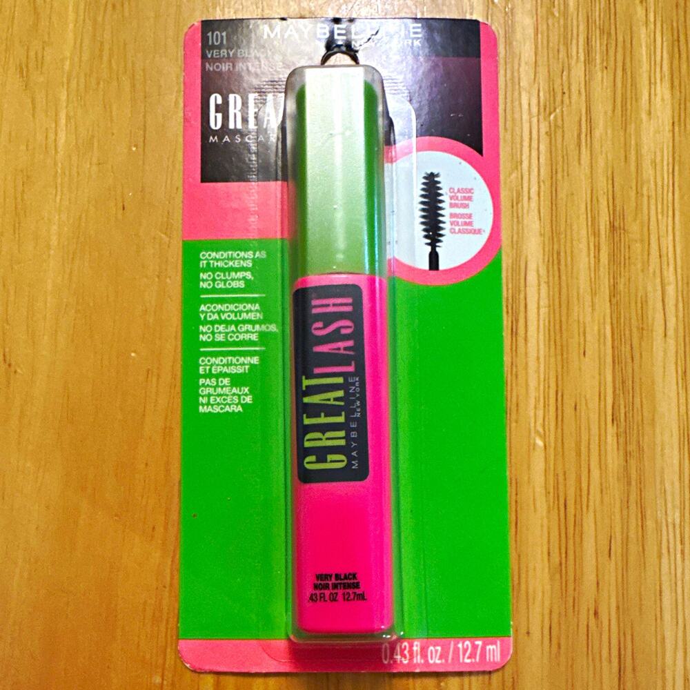 Maybelline New York Great Lash Washable Volume Mascara Very Black 0.43 fl oz
